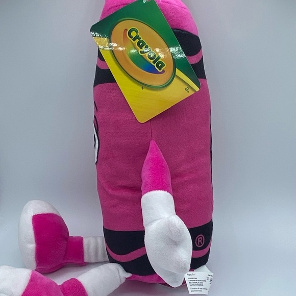 Crayola JAZZBERRY Plush JAM PINK CRAYON CHARACTER 18" Stuffed Iazberry iam Iazzy - Picture 3 of 10
